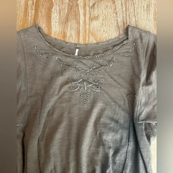 Free People Bead-Embellished Crop Top - Picture 3 of 9